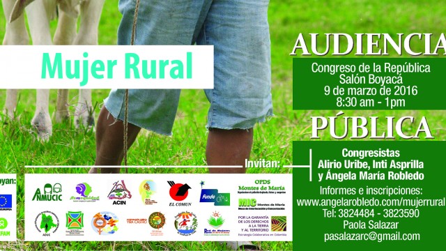  Audiencia Pública Seguimiento a las Políticas de Mujer Rural