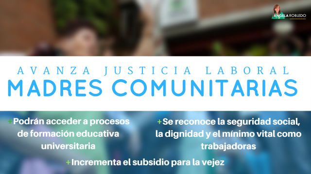  Congreso aprueba garantías laborales para madres comunitarias